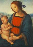 PERUGINO, Pietro Madonna with Child af Norge oil painting reproduction